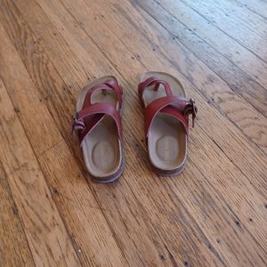 SANDALS STEVE MADDEN SIZE 2 COGNAC